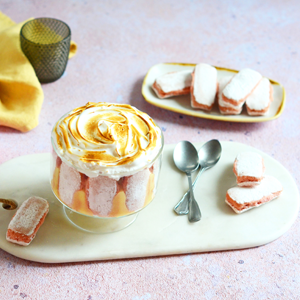 Trifle citron biscuit rose